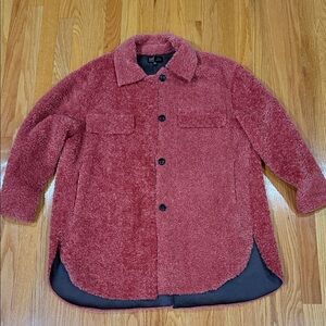 Zara Rose Teddy Jacket - Dusty Rose